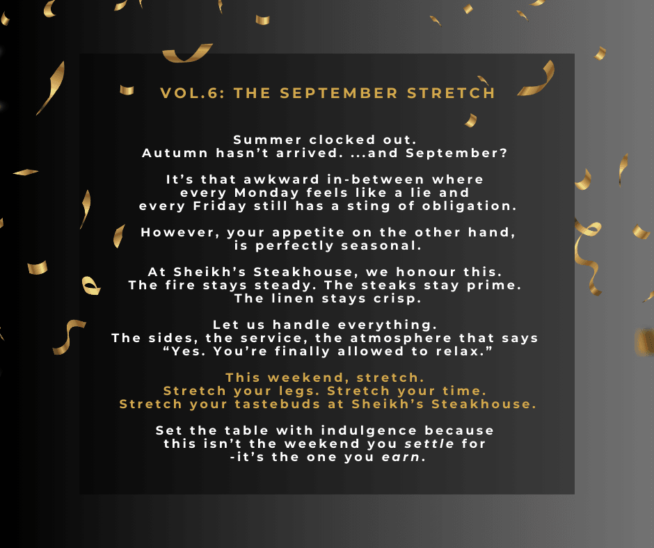 The Weekend Edit, Vol. 6: The September Stretch