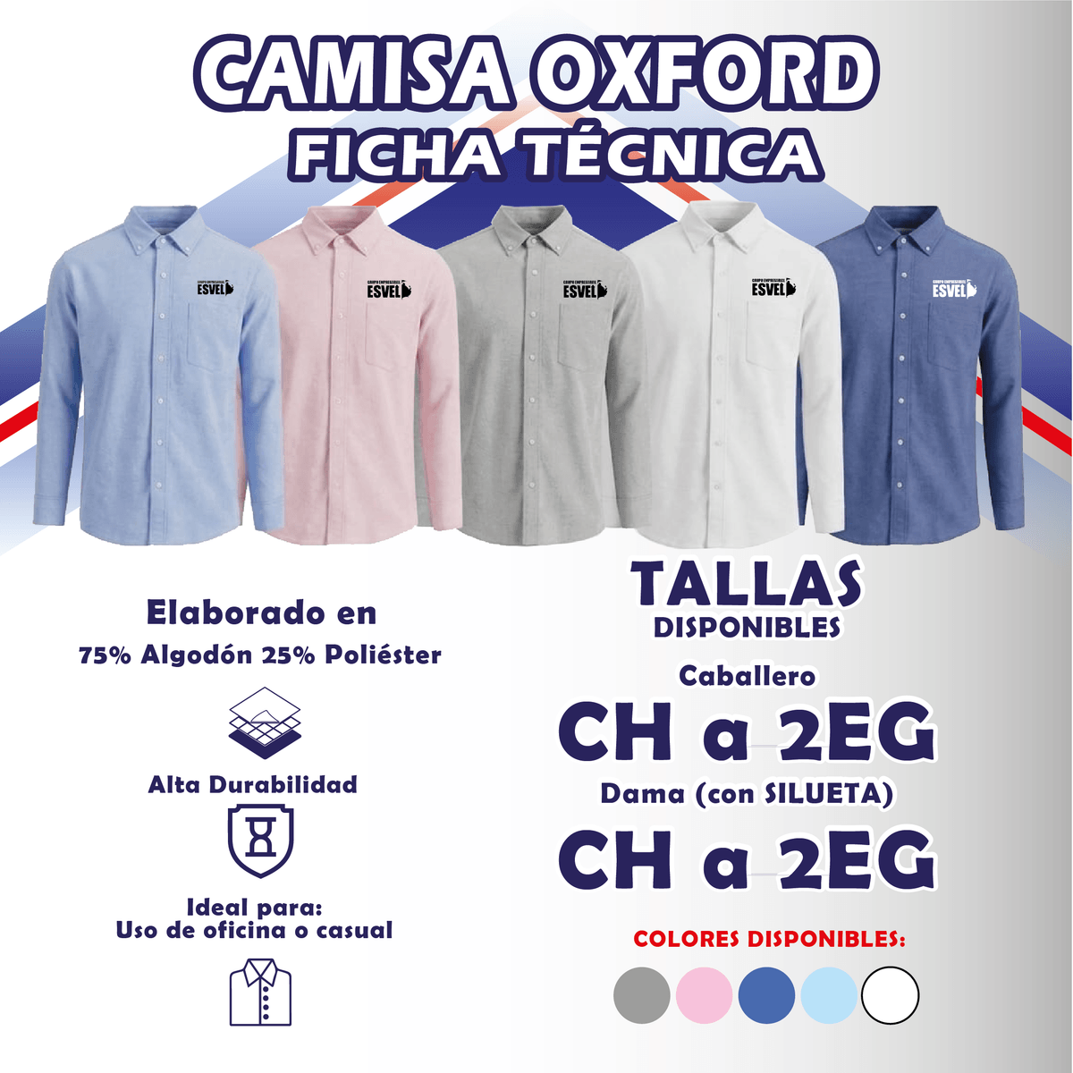 Camisas Oxford
