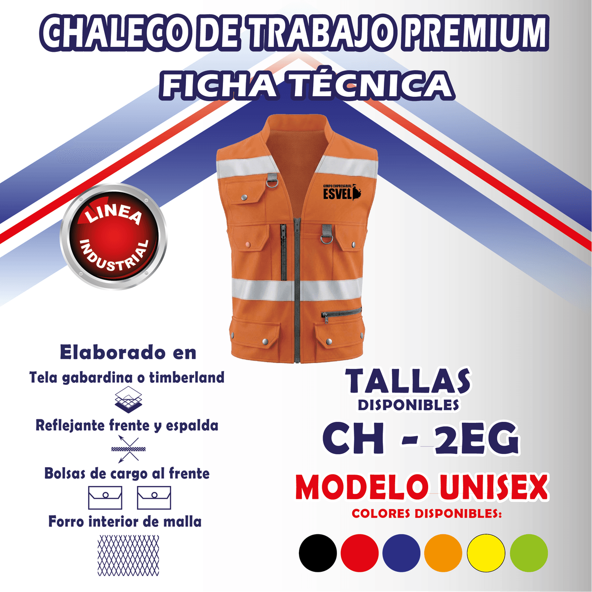 Chaleco de Trabajo Premium 