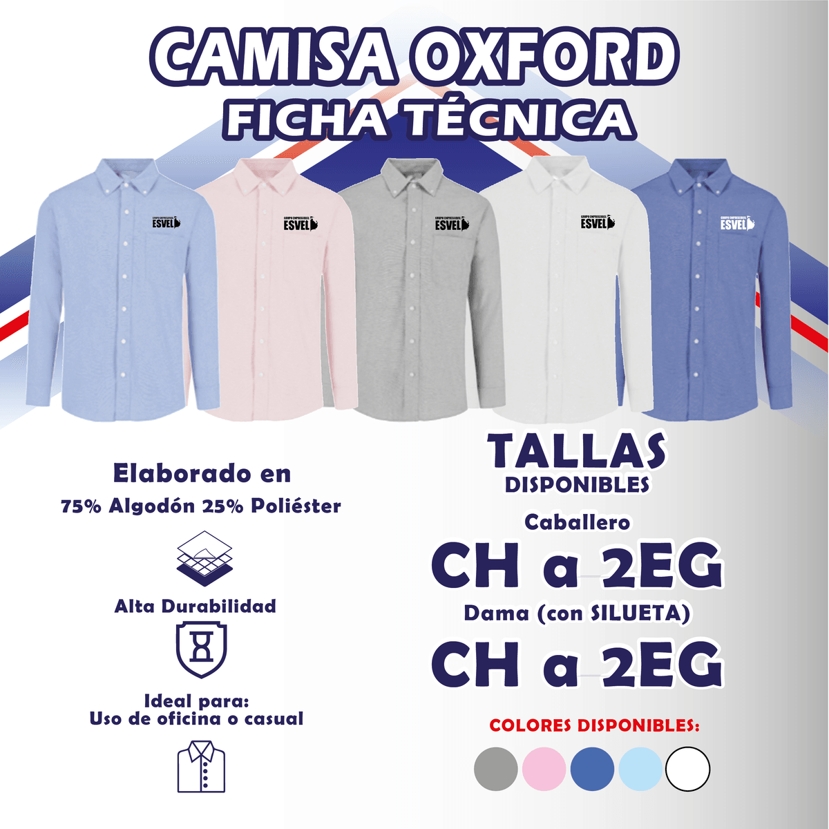 Camisas Oxford