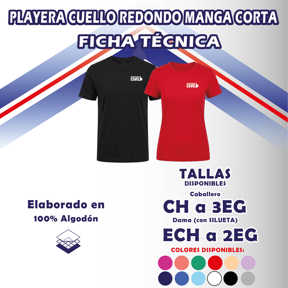Playera  cuello redondo manga corta DRY FIT