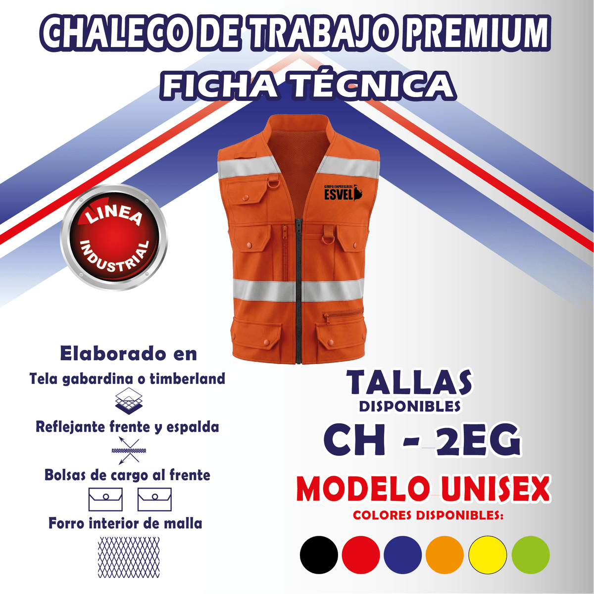 Chaleco de Trabajo Premium 