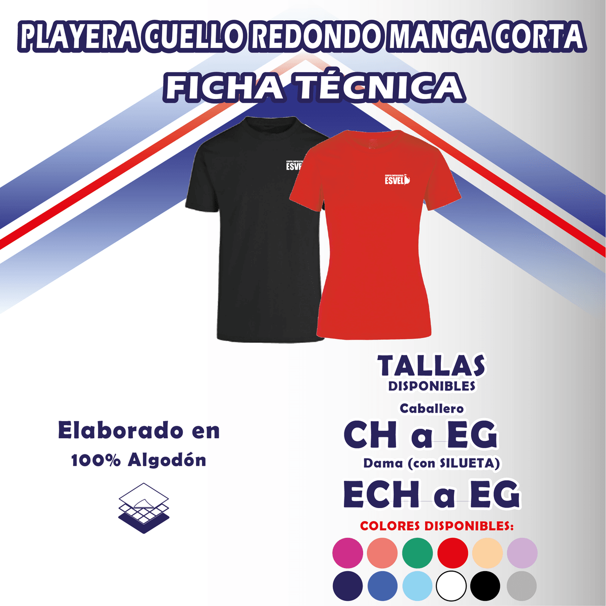 Playera  cuello redondo