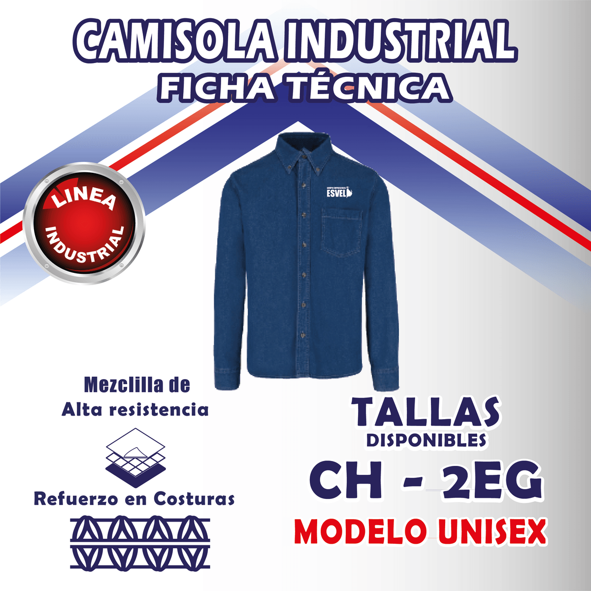 Camisola Industrial sin reflejante