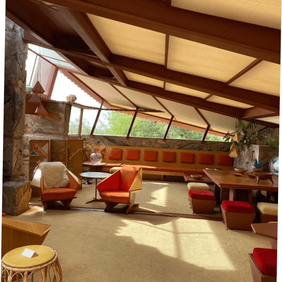 The Garden Room at Taliesin West. Photo by: Amanda Amble