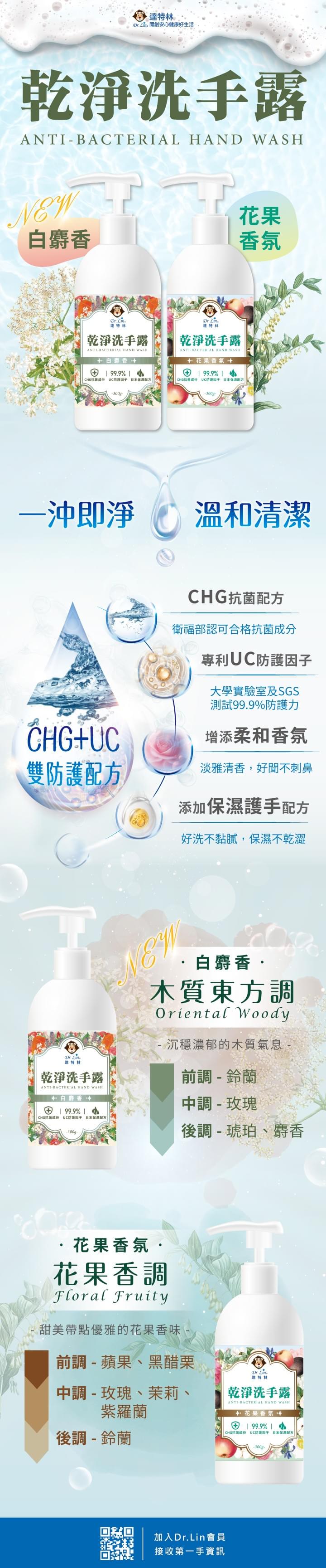 乾淨洗手露300g(花果香)