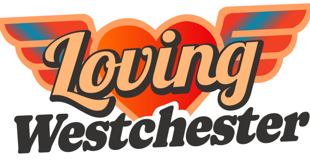 Loving Westchester Logo heart with rainbow wings