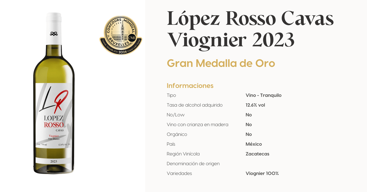 Viognier López Rosso - Gran Oro