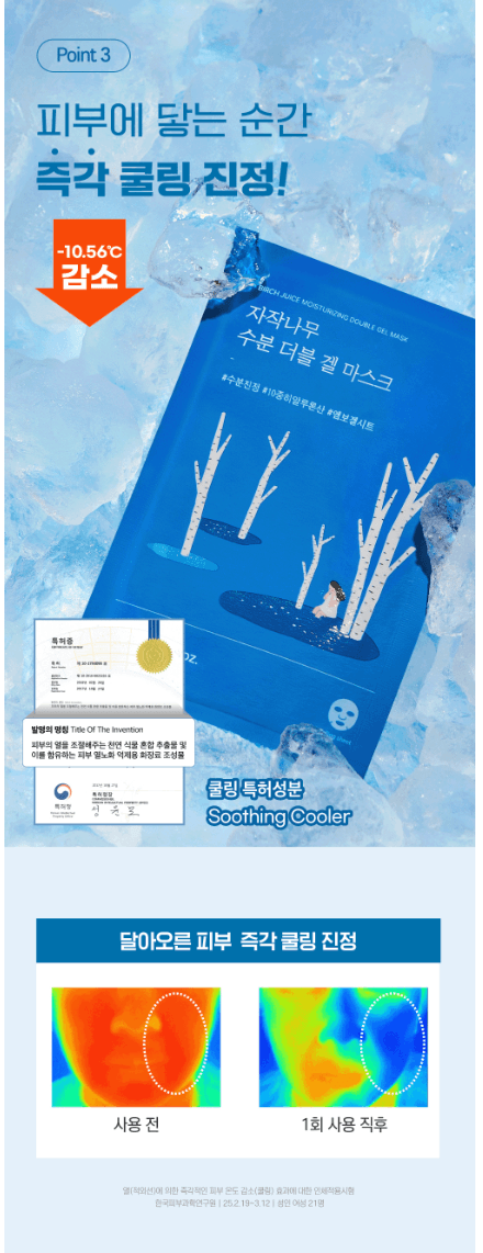 RoundLab樺樹雙效保濕凝膠面膜（10片裝）