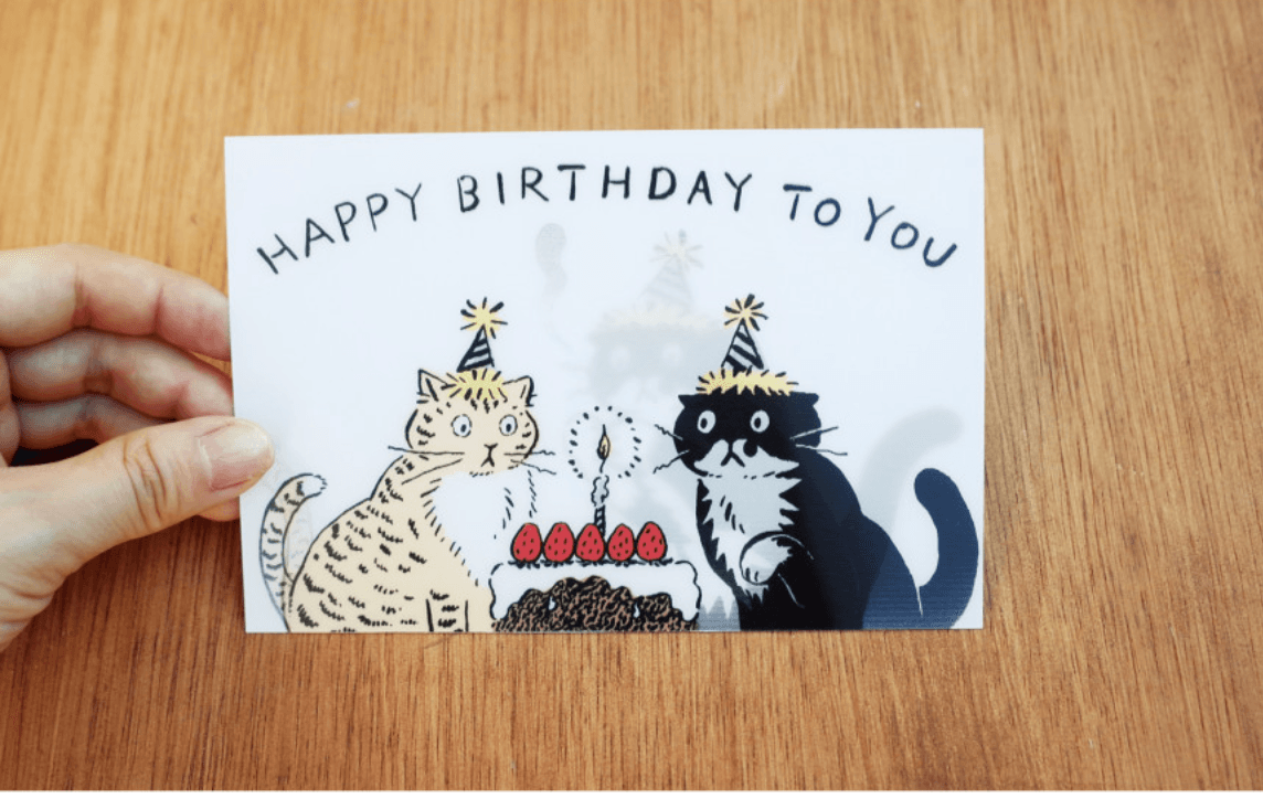 렌티큘러 카드 - HBD