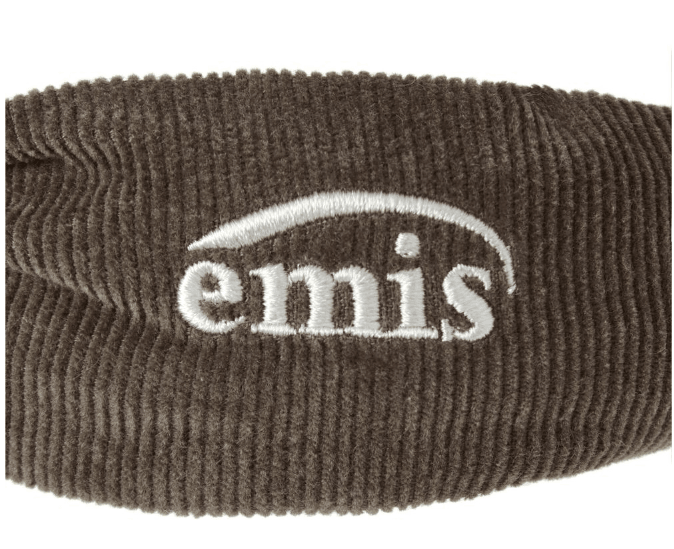 EMIS 燈芯絨交叉髮帶