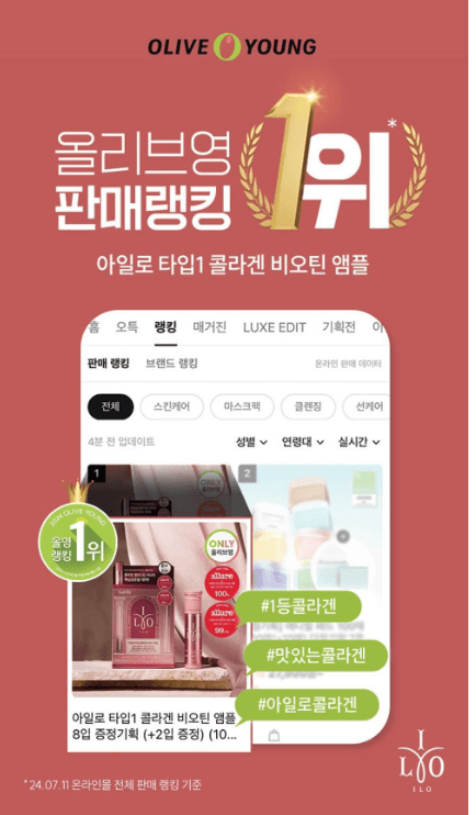 ILO  I 型膠原蛋白生物素安瓿 8 支裝贈送活動（另加 2 支）（10 天用量）