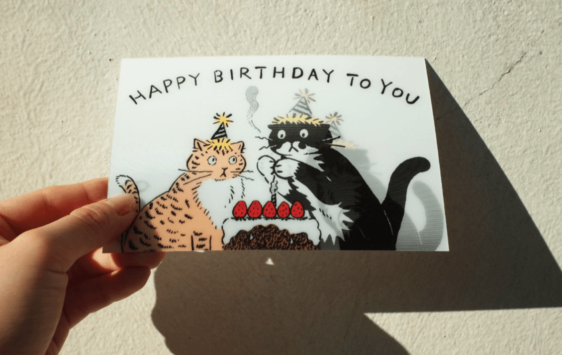 렌티큘러 카드 - HBD