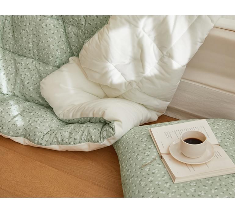 (冬天厚版) green bouquet-hug me 無塵四季被 (韓國製)