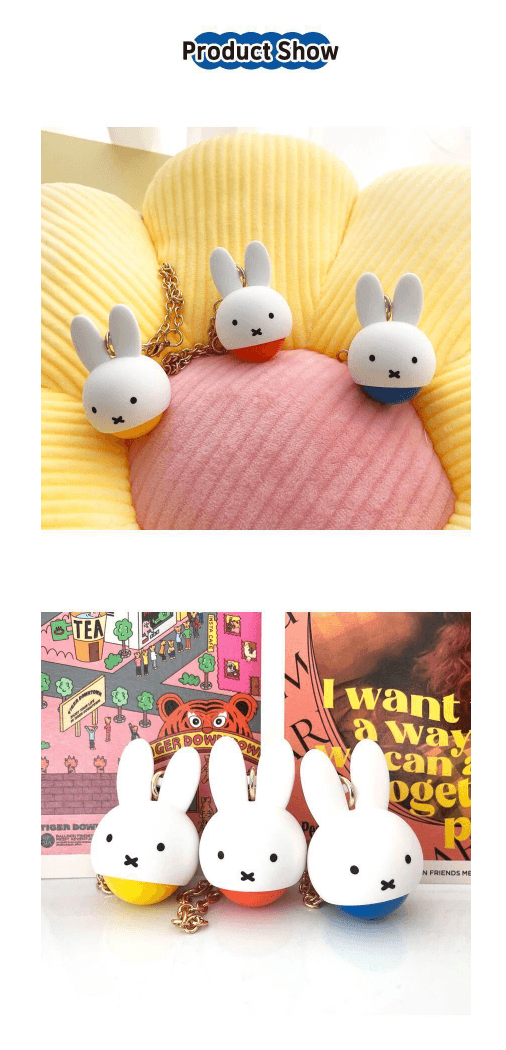 miffy 迷你按摩球鑰匙扣，附指壓按摩功能