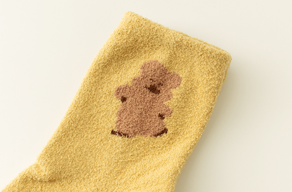 HAPPY QUOKKA FLUFFY SOCKS