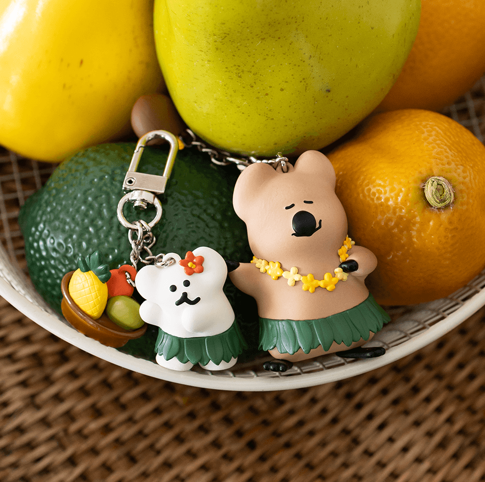 Tanning QUOK & BOBO Keychain