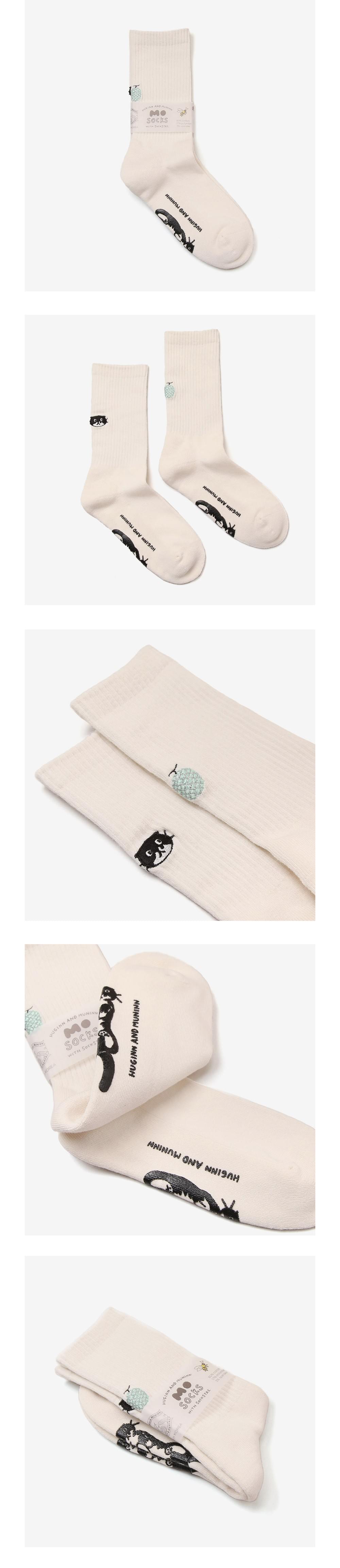 [후긴앤무닌] Fruit mo socks melon