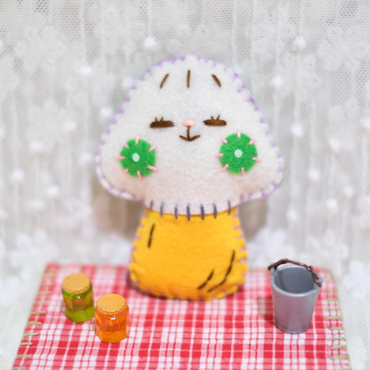 (⸝⸝ꇐꇐ) 綠菌子咪咪菇掛飾