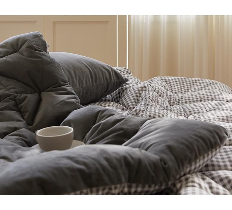 (冬天厚版) coco gray-hug me 無塵四季被 (韓國製)