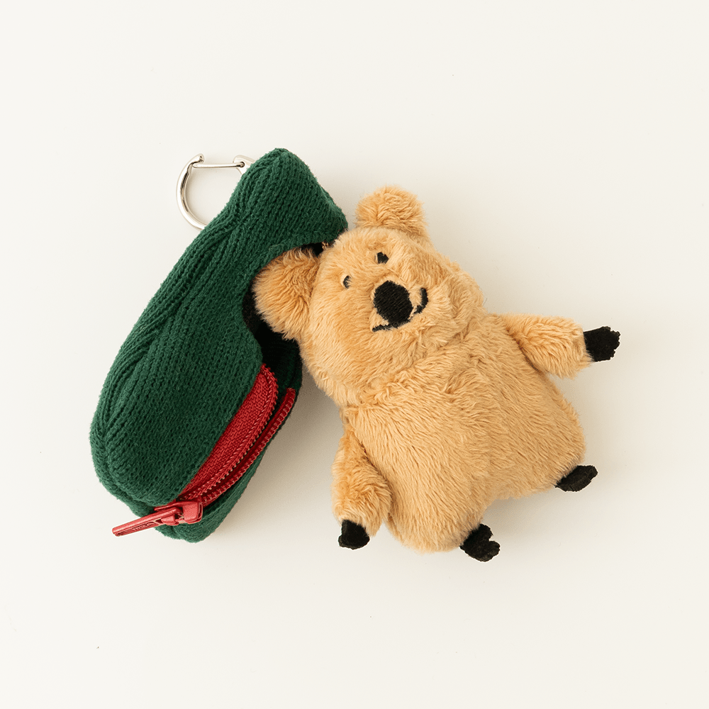 [다이노탱] Quokka in Sleepingbag keycahin