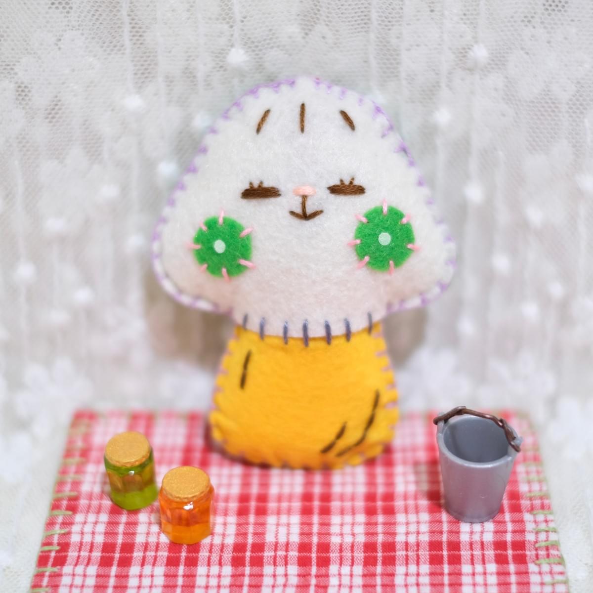 (⸝⸝ꇐꇐ) 綠菌子咪咪菇掛飾