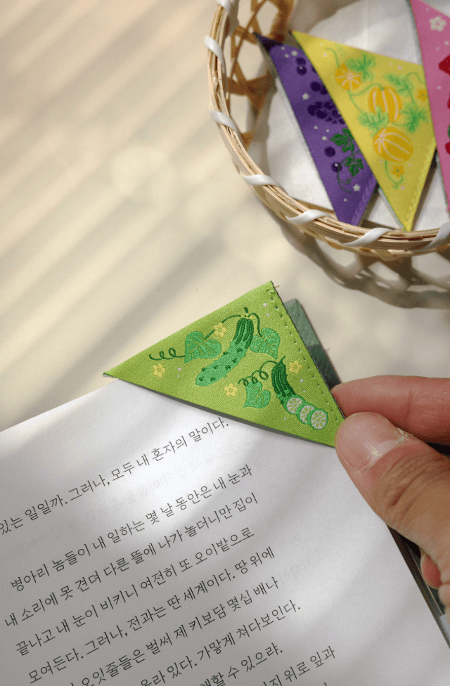 [오이뮤] 四季布書簽 - 黃瓜