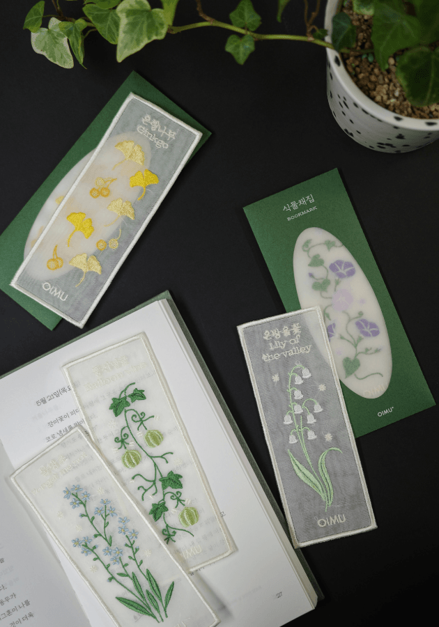 [오이뮤] 植物收藏布書簽 - 銀杏