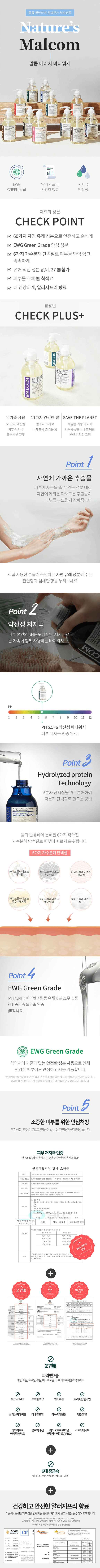 MALCOM 弱酸性防過敏沐浴露500ml (gel 狀)
