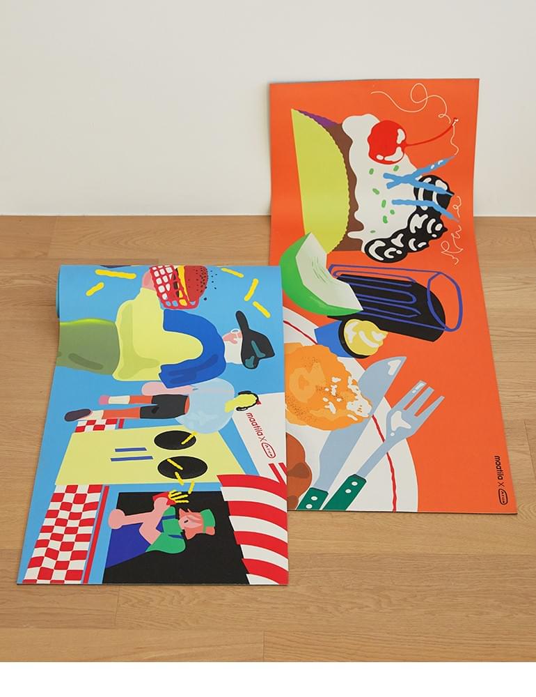 Matilla X Hyun-Jung Ahn 1秒吸水柔軟矽藻土浴室廚房墊 (45X120) - 2種