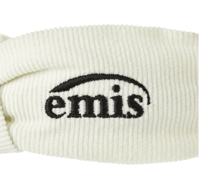 EMIS 燈芯絨交叉髮帶