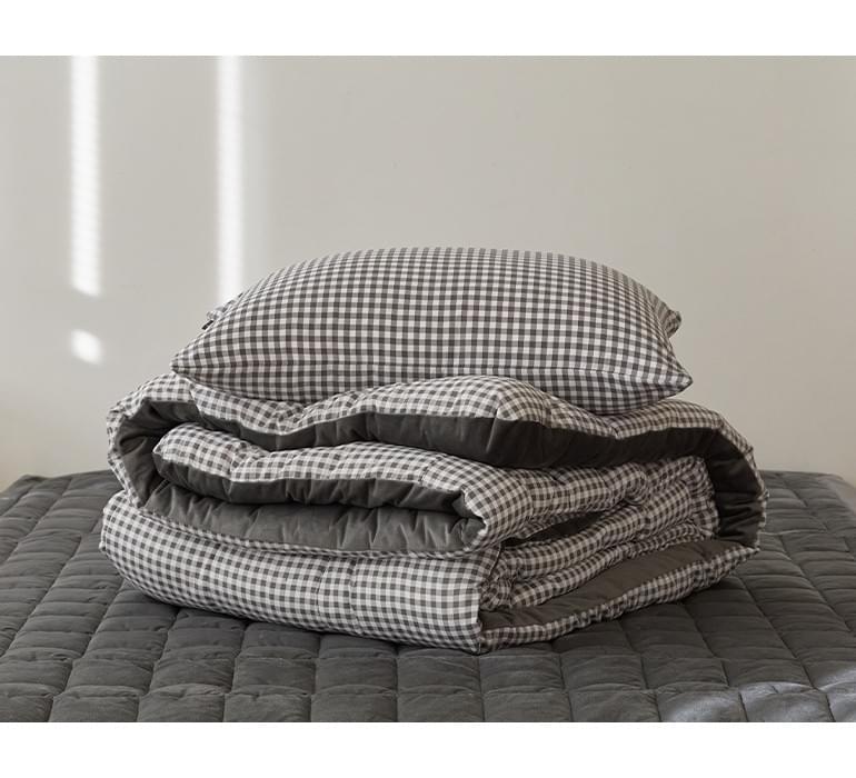 (冬天厚版) coco gray-hug me 無塵四季被 (韓國製)