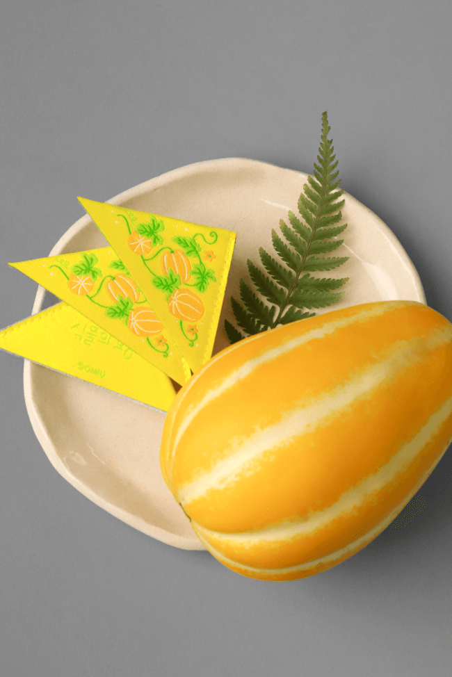 [오이뮤] 四季布書簽 - 甜瓜