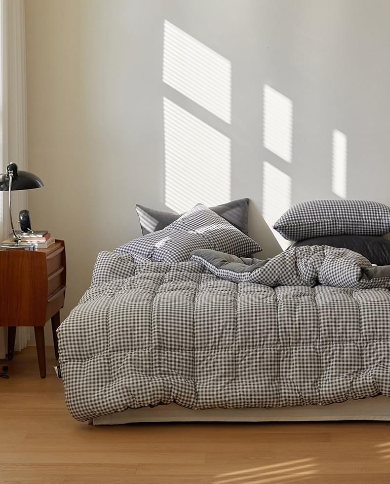 (冬天厚版) coco gray-hug me 無塵四季被 (韓國製)