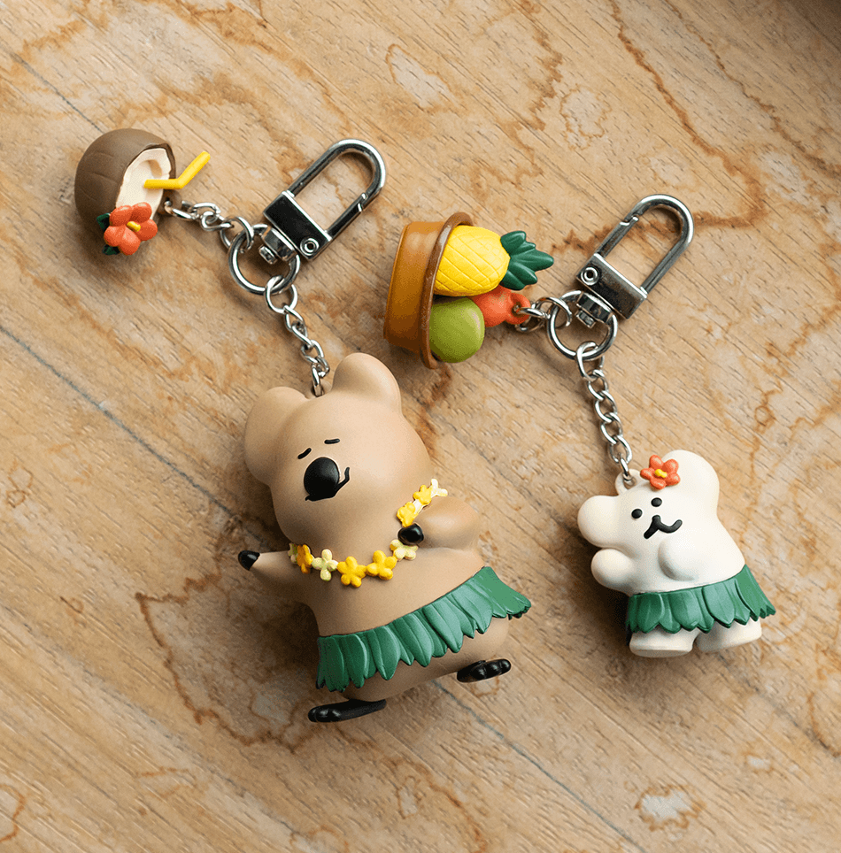 Tanning QUOK & BOBO Keychain