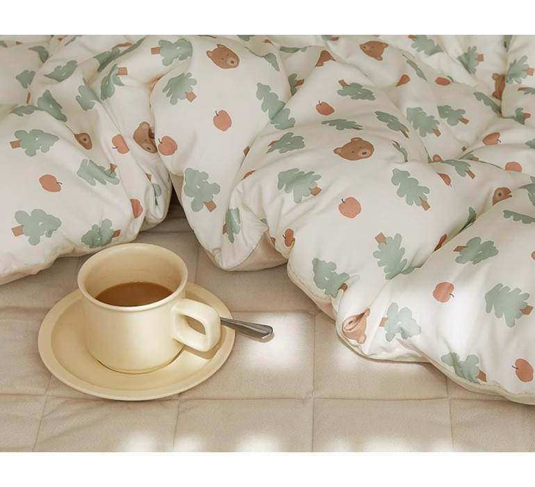 (冬天厚版) apple bear-hug me 無塵四季被 (韓國製)