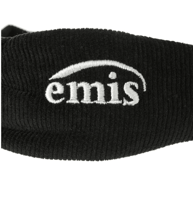 EMIS 燈芯絨交叉髮帶