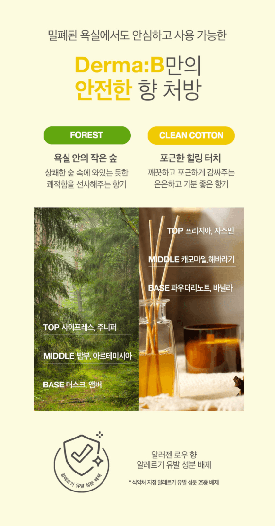 Derma:B清新足部潔膚液 400mL（潔淨棉花香）