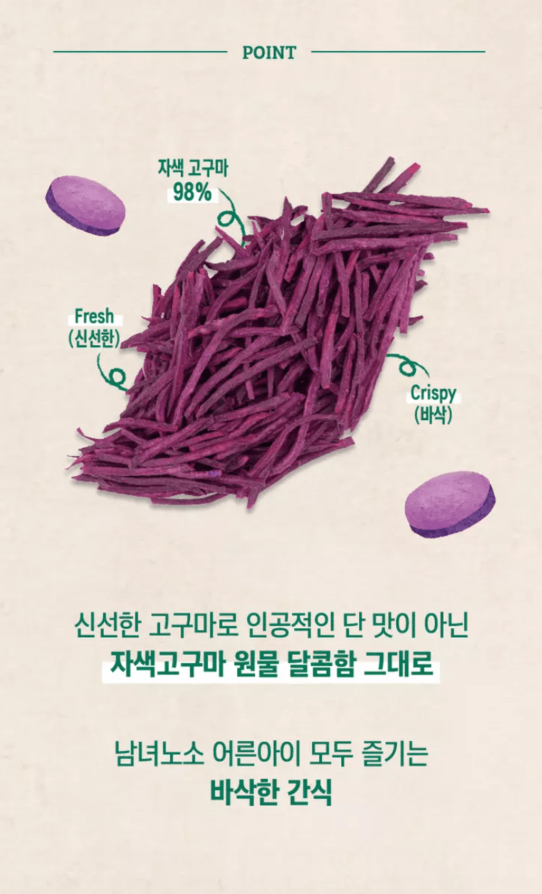 紫薯條 250G(봉)