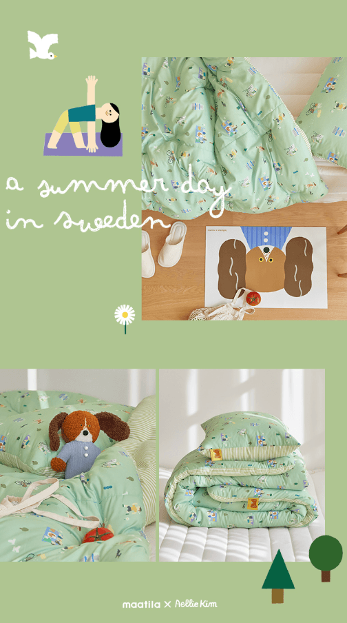 Aellie Kim x maatila 無塵四季被 (韓國製) - a  summer day in Sweden