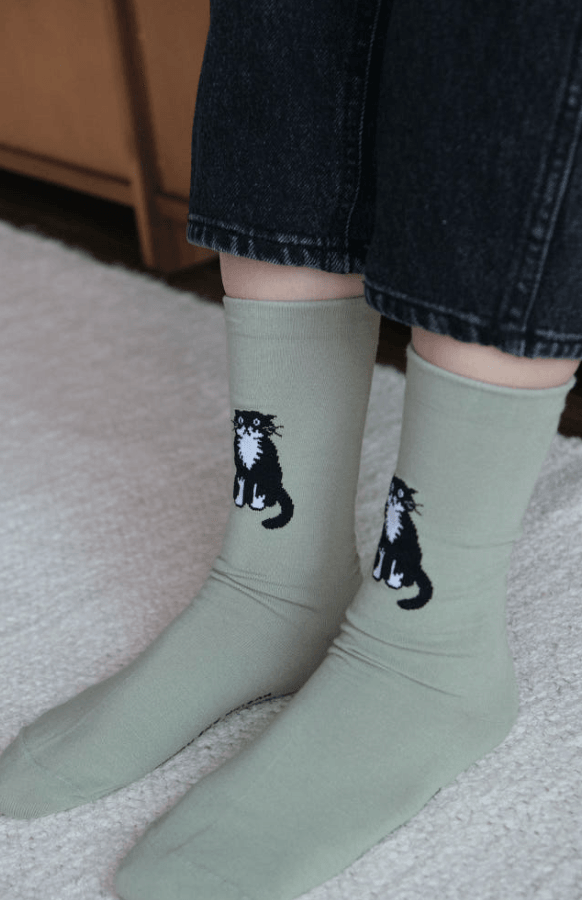 front & back mo socks_green