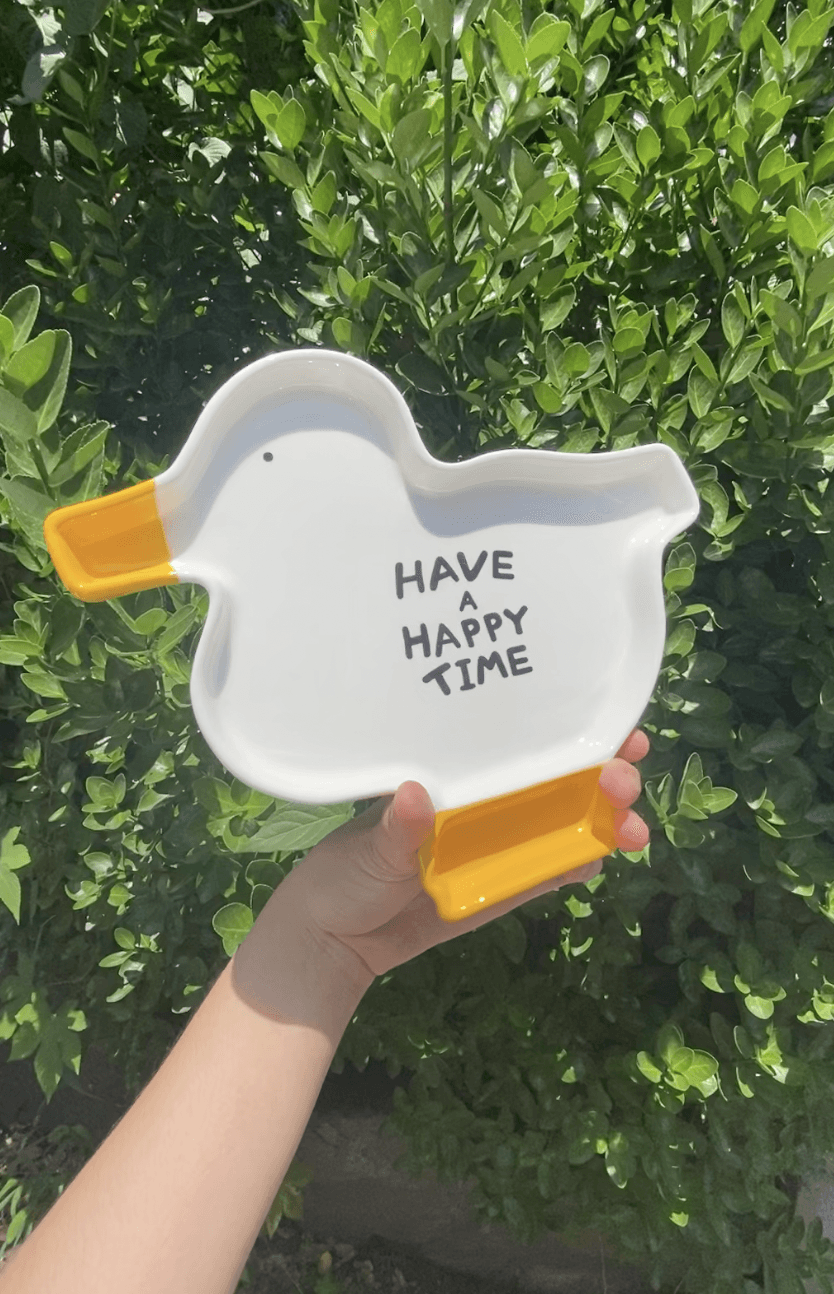 [웜스멜] CERAMIC DUCK PLATE