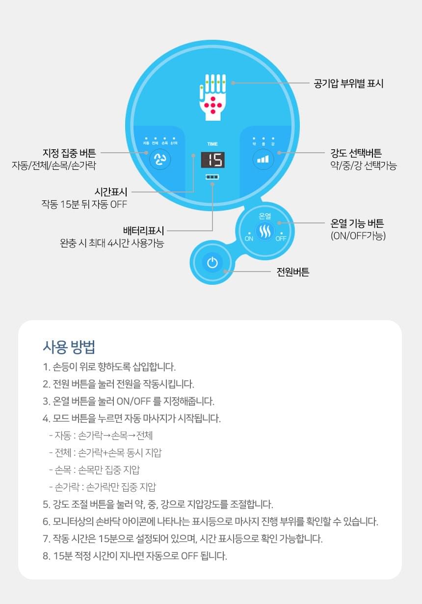 Mediness Good Touch 按摩器加熱手掌手腕按摩器
