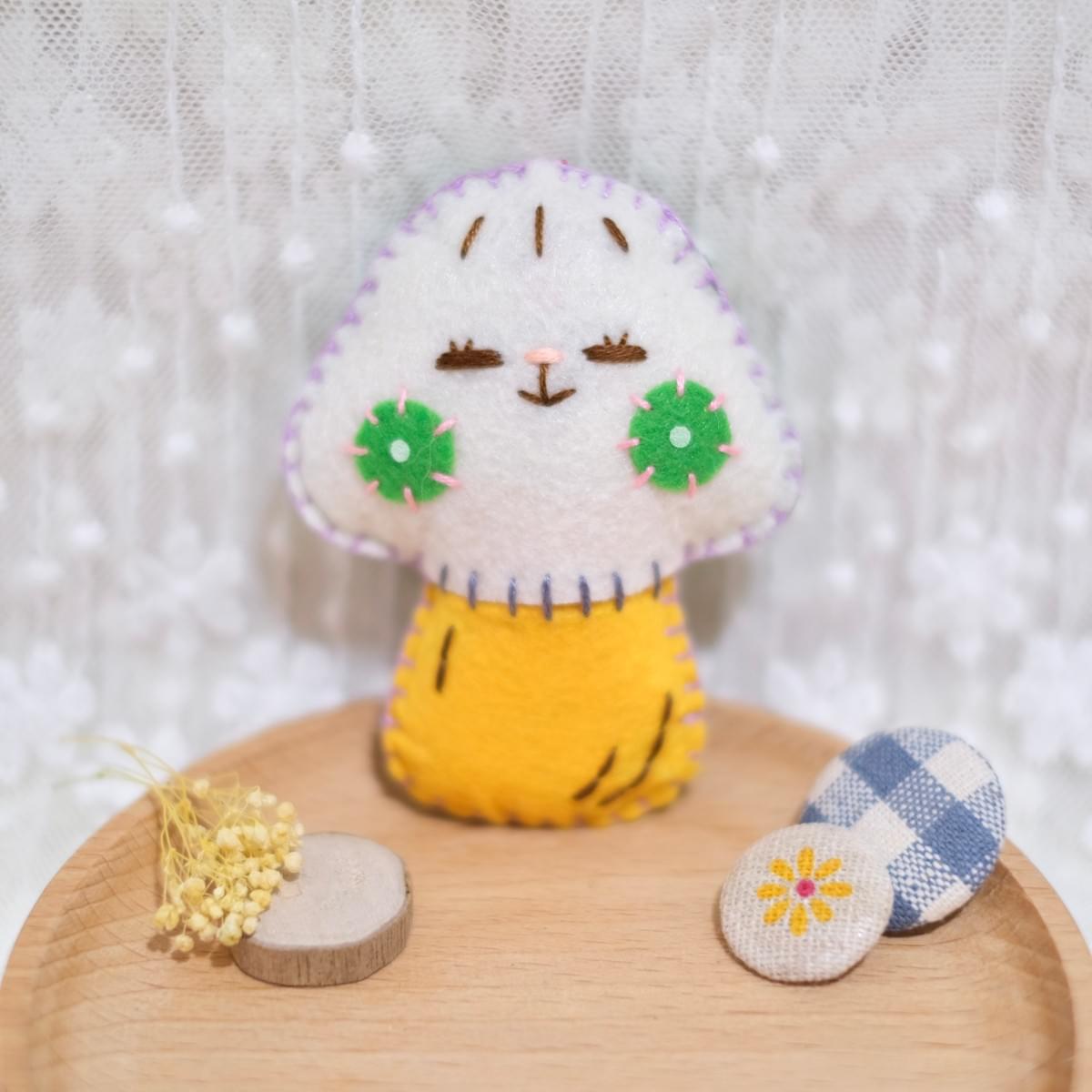 (⸝⸝ꇐꇐ) 綠菌子咪咪菇掛飾