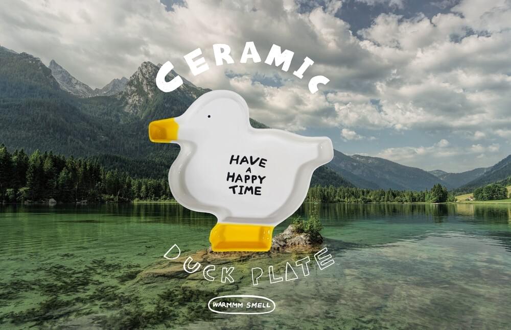 [웜스멜] CERAMIC DUCK PLATE