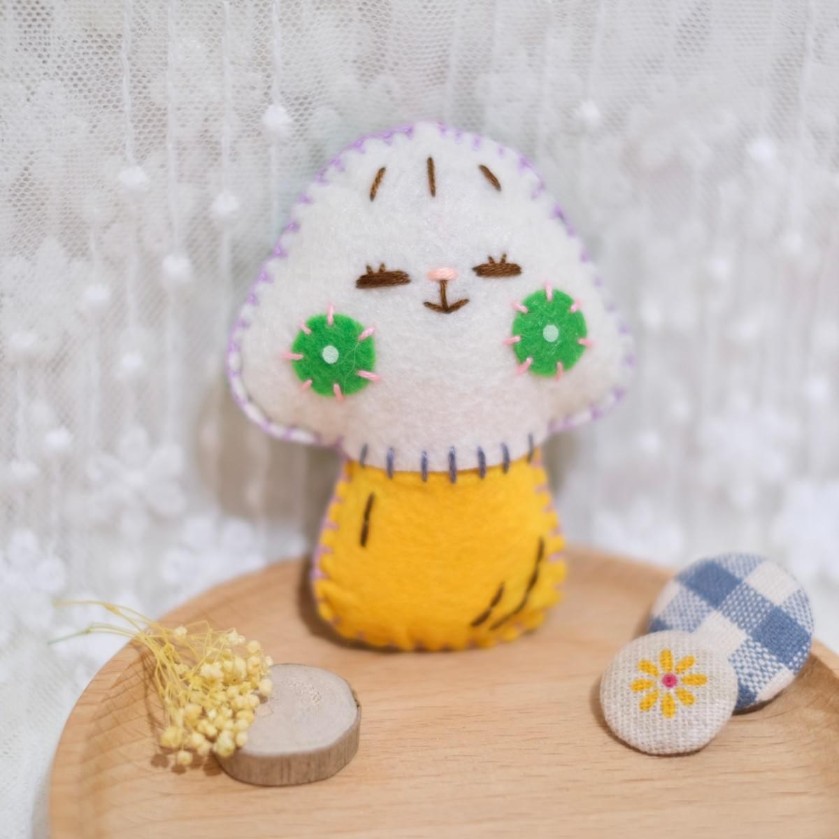 (⸝⸝ꇐꇐ) 綠菌子咪咪菇掛飾