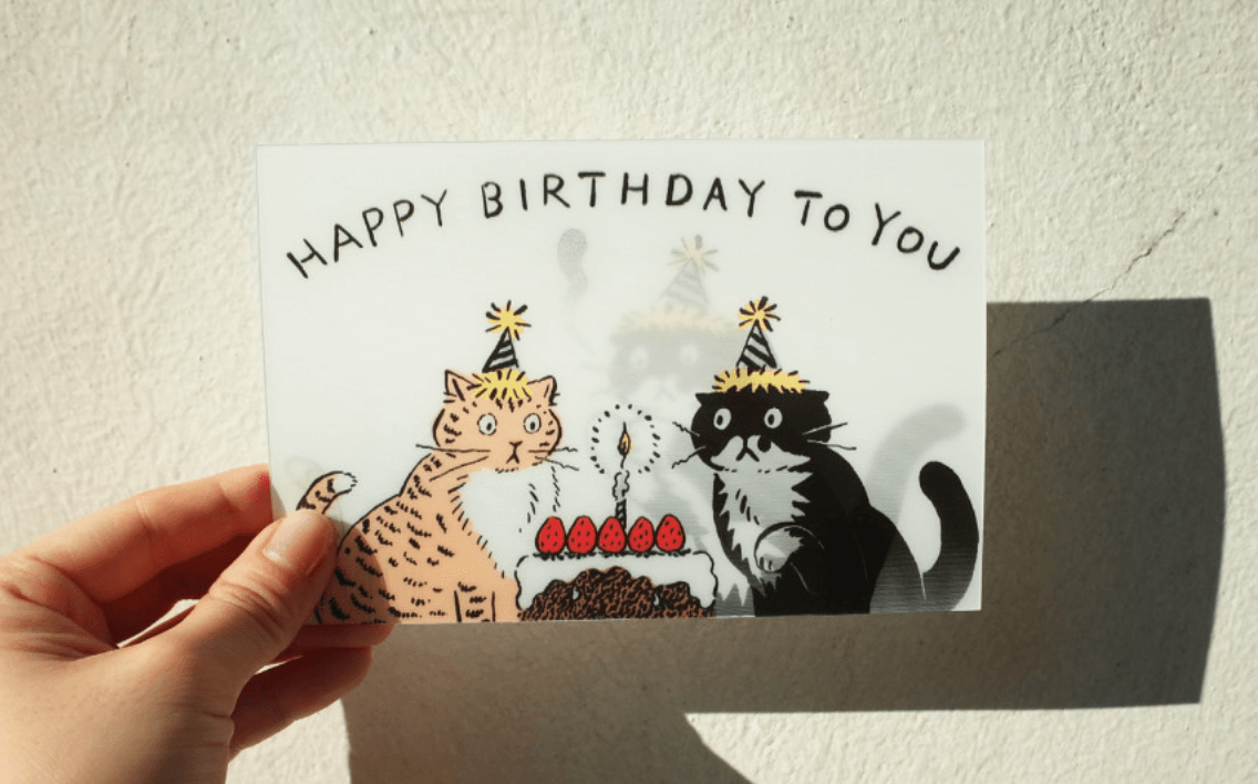 렌티큘러 카드 - HBD