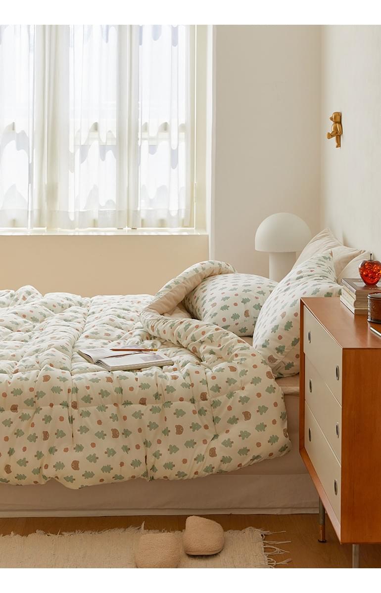 (冬天厚版) apple bear-hug me 無塵四季被 (韓國製)