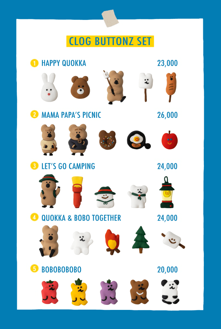 dinotaeng Clog Buttonz Set