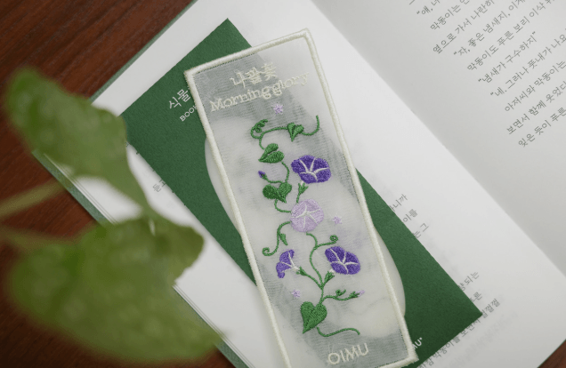 [오이뮤] 植物收藏布書簽 - 牽牛花